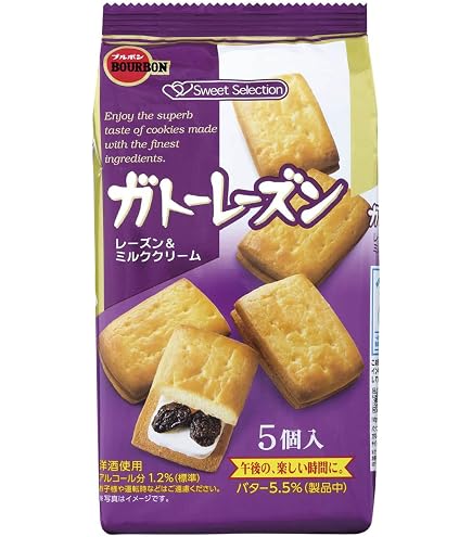 Amazon.co.jp: ブルボン レーズンサンド 102g×12袋 : 食品・飲料・お酒